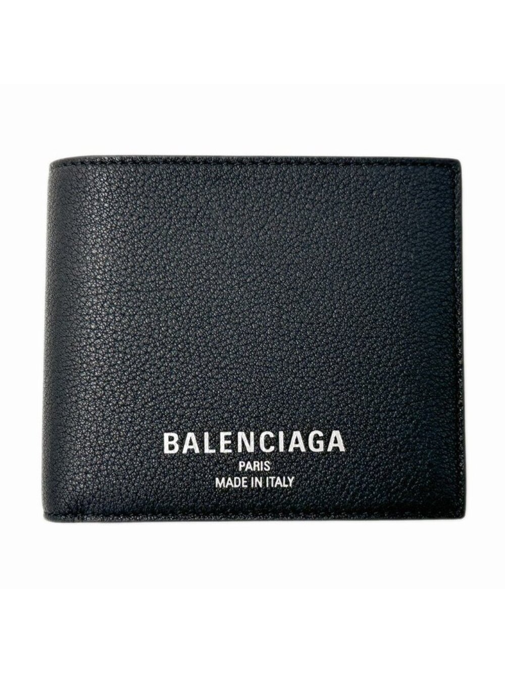 Balenciaga Wallet Bifold Leather Black Logo
